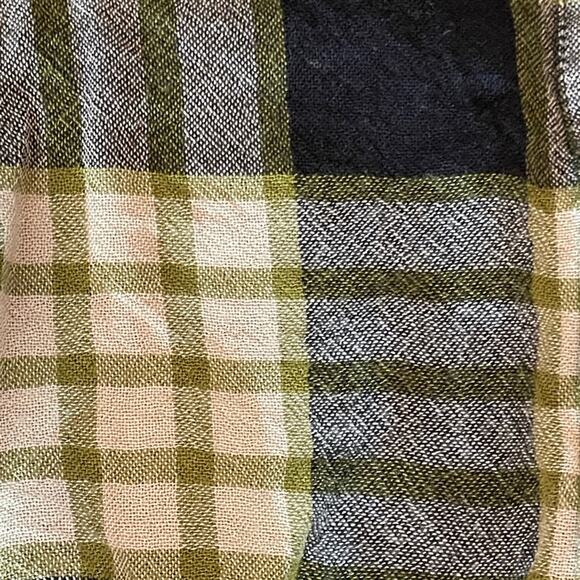 Free People We the Free Pacific Dawn Plaid Snap Front Shirt Medium - Picture 3 of 10